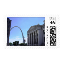 Old Courthouse and the Gateway Arch - St. Louis postage
