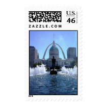 Old Courthouse and the Gateway Arch - St. Louis postage