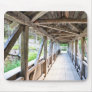 Old Covered Wooden Bridge White Mountain Mousepad