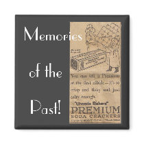 Old cracker ad magnet