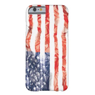 Old Creased American Flag Barely There iPhone 6 Case