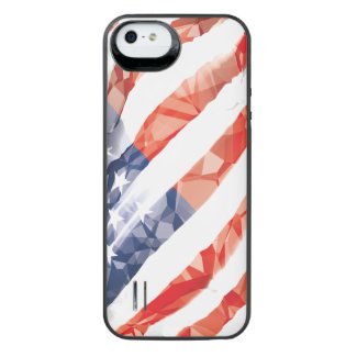 Old Creased American Flag iPhone SE/5/5s Battery Case