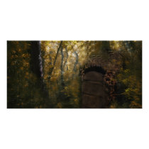 Old Crypt Autumn photo cards by ScienceFictionArt Old Crypt Autumn photo cards