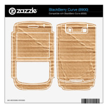 Old Damaged Brown Cardboard With Stamps And Stains BlackBerry Curve Decal
