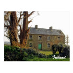 Old derelict Irish House Postcard