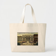 Old Detroit Opera House and Fountain, Detroit, MI Tote Bag