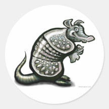 Old Dillo Round Sticker