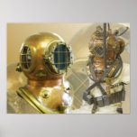Old Diving Equipment, History of Diving Museum, FL Print