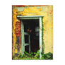 Old door at abandoned house at Balaton airport Postcard