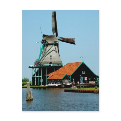 Old Dutch Windmill Postcards by applesiders