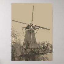 Old Dutch Windmill posters