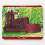 Old Earth-mover Heavy Equipment Art Mousepad