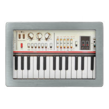 Old Electric Keyboard Belt Buckle