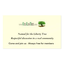 Old Elm Tree Cards business cards
