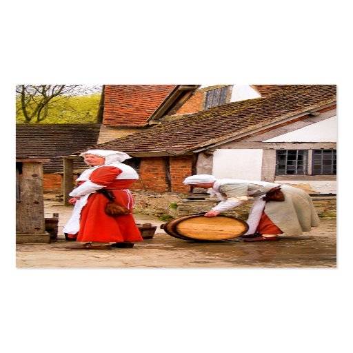 OLD ENGLAND TUDOR LADIES.No.2 Business Card