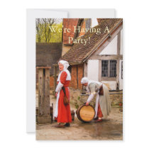 OLD ENGLAND TUDOR LADIES.No.2 Personalized Invitations
