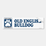 Old English Bulldog Blue Bumper Stickers