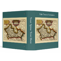 Old English County Map by John Speed, circa 1625 binders