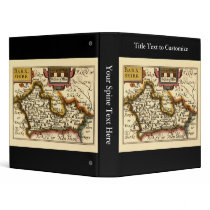Old English County Map by John Speed, circa 1625 binders