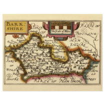 Old English County Map by John Speed, circa 1625 flyers