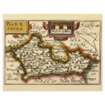Old English County Map by John Speed, circa 1625 Personalized Flyer