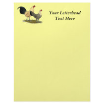 Old English Cream Buttercups Custom Letterhead