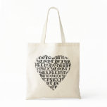 Old English Heart Book Bag