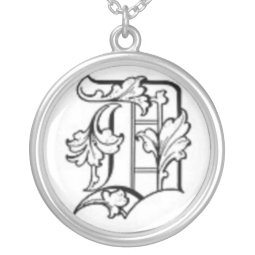 Old English Initial D Necklace necklace