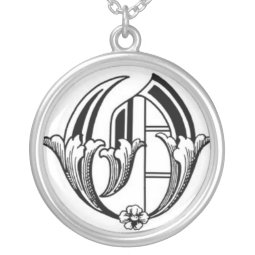 Old English Initial O Necklace necklace