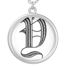 Old English Initial Y Necklace necklace