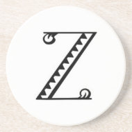 Old English Initial Z Coaster coaster