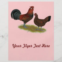 Old English Pheasant Fowl Personalized Flyer