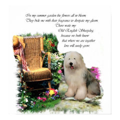 Old English Sheepdog Art Print print