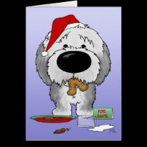 Old English Sheepdog Christmas cards