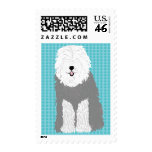 Old English Sheepdog (eyes covered) postage