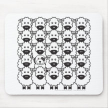 Old English Sheepdog in the Sheep Mouse Pads