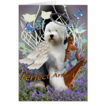 Old English Sheepdog Perfect Angel Cards