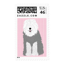 Old English Sheepdog (with covered eyes) Stamps