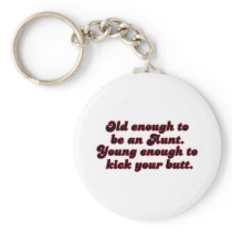 Old Enough Aunt Keychains