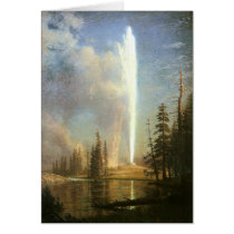 Old Faithful, Albert Bierstadt Greeting Card
