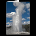 Old Faithful Geyser - Card cards