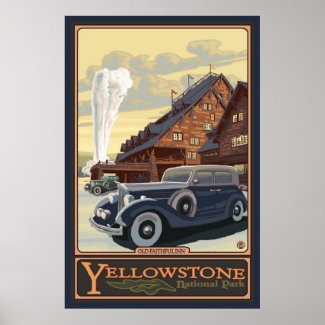 Old Faithful Inn - Yellowstone Nat&#39;l Park Poster