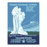 Old Faithful Vintage Travel Poster