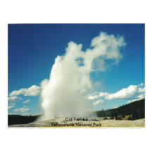 Old Faithful @ Yellowstone National Park Post Card