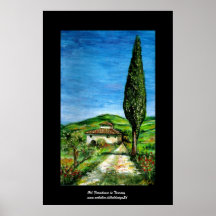Old farm house in Chianti -Tuscany Poster