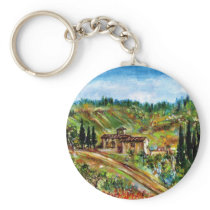 OLD FARMHOUSE IN CHIANTI -TUSCANY KEYCHAIN