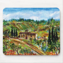 OLD FARMHOUSE IN CHIANTI -TUSCANY MOUSE PADS