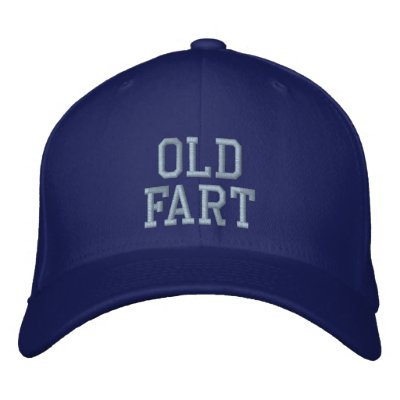Old Fart Baseball Hat Baseball Cap by golden_oldies