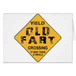 Old Fart Crossing Card