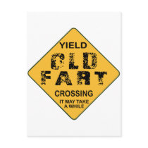 Old Fart Crossing Post Cards